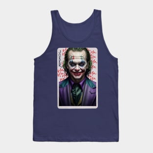 Joker Graffiti Card Tank Top